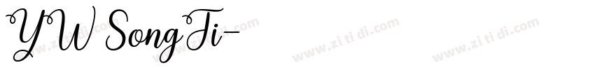YW SongTi字体转换